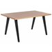 Beliani Mesa de jantar LENISTER 90x150 Preto