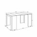  Mesa de consola extensível até 140 cm - 78 x 90 x 50 cm 140 Branco