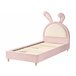 Beliani Cama infantil Terciopelo LALLIAS Creme