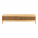 Mesa de TV Videbæk com 2 portas de correr em bambu 160 Natural