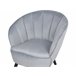 Beliani Sillón DALA Cinza Claro