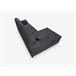 Chaise longue NOELIA 3 lugares Antracite
