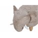 Beliani Puf animal JUMBO Cinza Claro