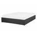Beliani Cama com estrado Poliéster DINAN 147x214 Cinza Escuro