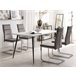 Beliani Silla de comedor ROCKFORD Cinza