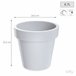 2x lofly plástico pote Branco