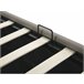 Beliani Cama com estrado Pele sintética ROCHEFORT 150x214 Cinza Escuro