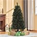 Árvore de Natal PVC, Aço HOMCOM, casa - natal Verde
