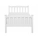 Beliani Cama com estrado Pinho GIVERNY 99x208 Branco