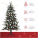 Árvore de Natal PVC, PE, Aço HOMCOM, casa - natal Verde