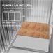 Abrigo de Jardim Aço Galvanizado e PP Outsunny Cinza