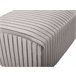 Beliani Tamborete Veludo PATERSON 118x40 Cinza Claro