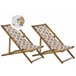 Beliani Cadeira lounge/relax ANZIO Branco