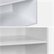 Módulo de roupeiro com 5 prateleiras, painéis laminados 60 Branco