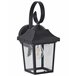 Beliani Iluminação de parede para exterior TANGON Preto