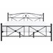 Beliani Cama com estrado Metal RODEZ 186x208 Branco
