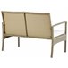 Beliani Conjunto lounge Ratan sintético MARSALA Bege