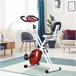 Bicicleta ergométrica em forma de X Aço, ABS, PVC HOMCOM Vermelho