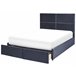 Beliani Cama baú Veludo VERNOYES 148x214 Preto