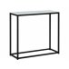 Beliani Consola DELANO 80 Branco/ Preto