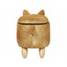 Beliani Puf animal FOX Laranja