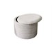 Puff redondo EVAN 45x36cm cor bege Bege