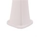Sined SOLE BIANCA Chuveiro curvo de polietileno HD aquecido por energia solar com lavagem dos pés, Branco Branco