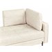 Beliani Chaise longue à direita Pele sintética REBAIS Bege