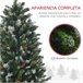 Árvore de Natal HOMCOM 830-734V00GN Verde