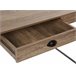 Beliani Secretária CREEK 120x60 Cinza Escuro