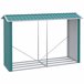 Abrigo para Lenha Aço Galvanizado Outsunny 240 Verde