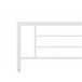 Beliani Cama com estrado Metal CUSSET 187x209 Branco