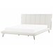 Beliani Cama com estrado Pele sintética BETIN 220x230 Areia