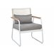 Beliani Conjunto lounge Aço POMONTE Branco