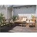 Beliani Conjunto lounge Madeira de acácia ARENELLA Bege