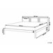 Beliani Cama Madera de pino VANNES 147x209 Branco
