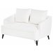 Beliani Sofá de 2 lugares Bouclé HOBRO Branco