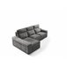 Chaise longue 3 lugares com 3 puffs FULL Antracite