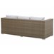 Beliani Conjunto lounge Ratan sintético BELLUNO Branco