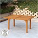 Mesa de jardim rectangular extensível em acácia para 6 pessoas Aktive Madeira