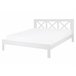 Beliani Cama com estrado Pinho TANNAY 169x208 Branco