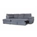 Sofá de canto KENDAL com cama e arca Cinza