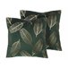 Beliani Almofada decorativa FREESIA 45x45 Azul/ Verde