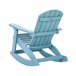 Beliani Cadeira de baloiço ADIRONDACK Azul Claro