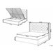 Beliani Cama com armazenamento Veludo LUBBON Bege