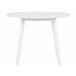 Beliani Mesa de jantar ROXBY 100x100 Branco