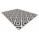 BCF Rug Morad RUTA diamantes geométrico 160x220 Preto