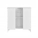 Armário de banho com 1 prateleira e 2 portas BZR18-II-W SoBuy 60 Branco