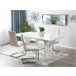 Beliani Mesa de jantar LIXA 100x180 Branco