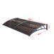 Toldo exterior Mellerud  para portas com proteção  policarbonato 240x80 Castanho